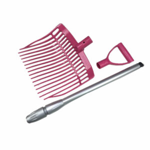 FU 839 Mistgabel Set Mini pink für Pferde
