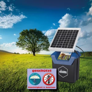 WZG-9.07-S Weidezaungerät 9 Volt und 12 Volt für Rinder mit Geschützt Sticker
