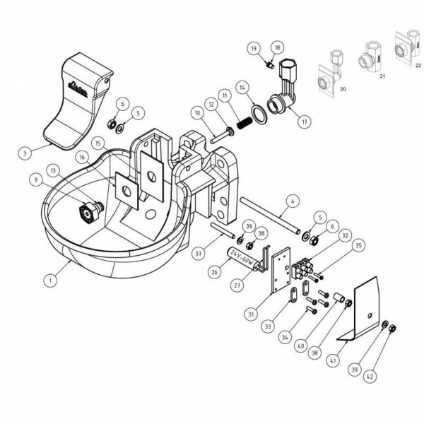 Gusstränkebecken SB 88 H mit integriertem Heizsystem - Lister247