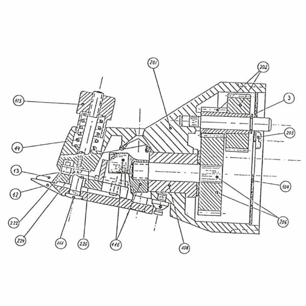 Scherkopf I für Super 3000 - 1300-2-TD - Lister247