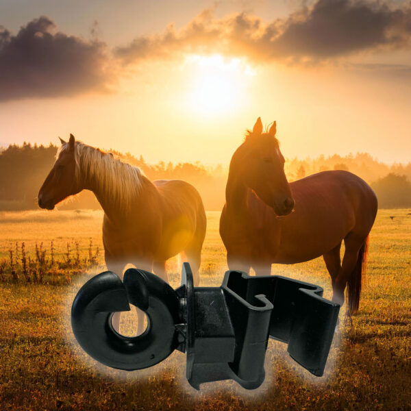 Ringisolator für T-Pfosten mit Pferden