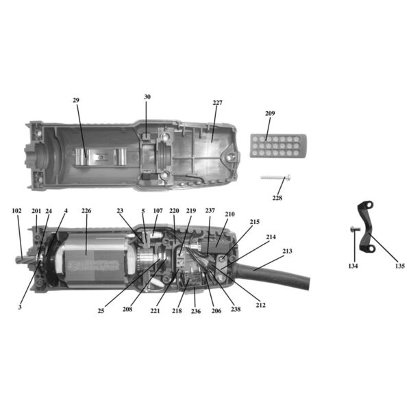 Moteur pour Super Profi 3000 1300-2-TD
