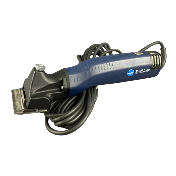 Schermaschine PROFI LINE PFERD mit Messersatz LI 102 auf Kabel Seite